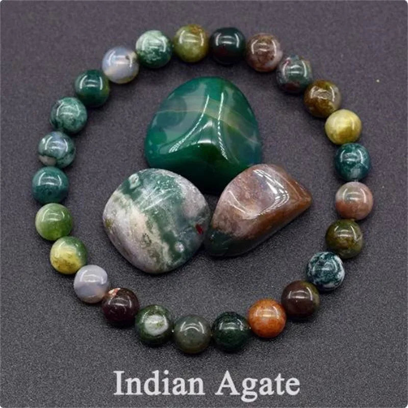 Bracelet en perles de cristal d'améthyste naturelle – Bracelet en pierres véritables pour femmes, bijoux énergétiques Reiki et accessoire de mode