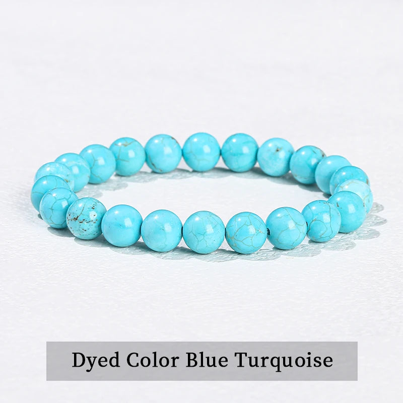 Natural Stone Beaded Bracelet – Obsidian, Fluorite, Quartz & Jasper Crystal Stretch Bracelet for Men & Women | Yoga Healing Jewelry