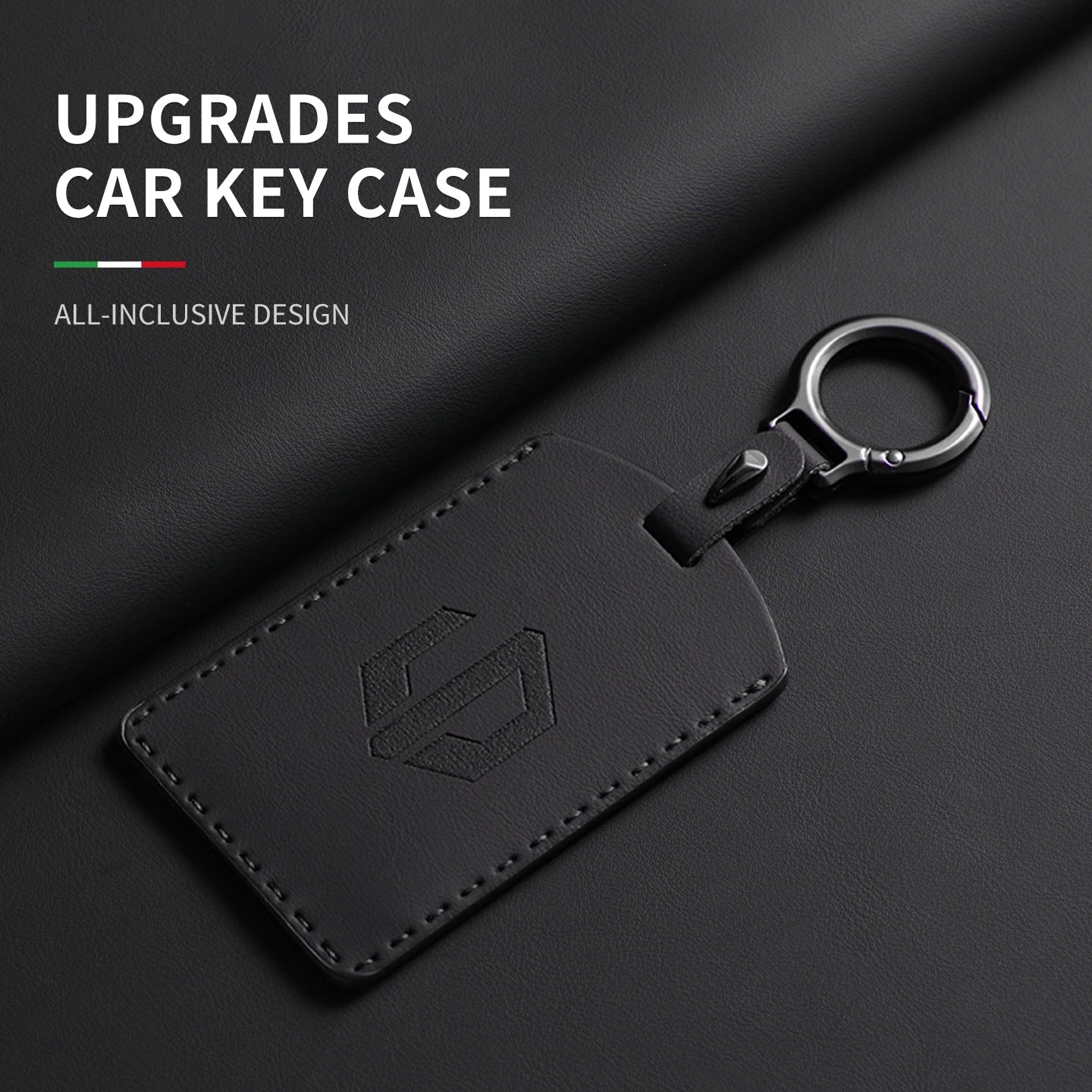 Funda protectora de cuero genuino para llave de coche LEAPMOTOR B01, C10, C11 y C16 – Kit prémium de protección de mando a distancia y tarjeta llave