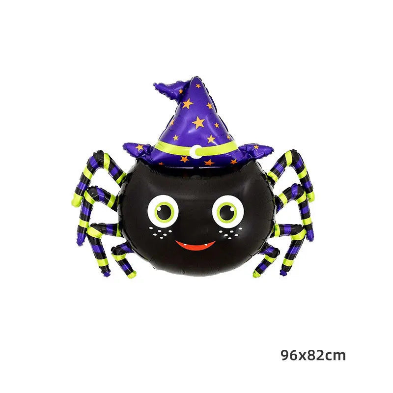 Halloween Aluminum Foil Balloons – Large Standing & Seated Bat, Pumpkin, Ghost & Monster Inflatable Balloons for Halloween Party Decorations