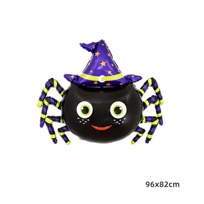 Halloween Aluminum Foil Balloons – Large Standing & Seated Bat, Pumpkin, Ghost & Monster Inflatable Balloons for Halloween Party Decorations