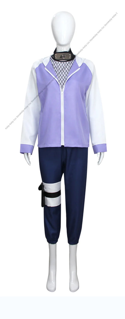 Hyuga Hinata Cosplay Costume Set – Jacket & Pants Anime Outfit for Halloween Party, Christmas Gift & Convention Wear