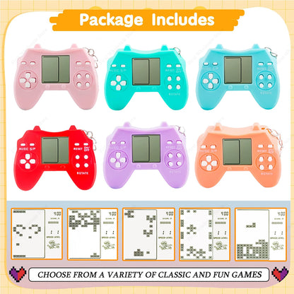6–48PCS Video Game Party Favors – Classic Game Console Controller Keychains, Joypad Souvenirs for Birthday, School, Valentine’s Day & Gift Bags