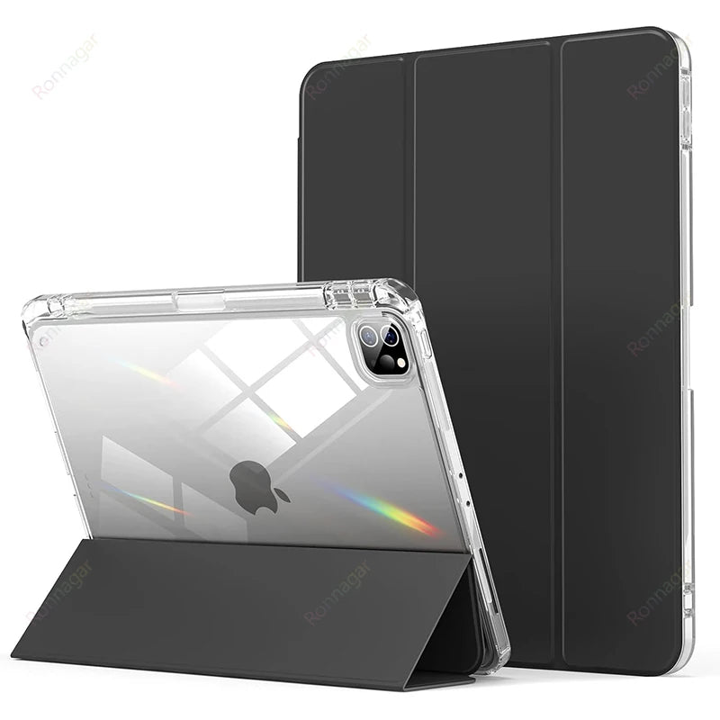 iPad Case with Pencil Holder for iPad A16, A19, 12th & 11th Gen (2026), Air 11/13, Air 8 M4/M3/M2, Pro 11/12.9/13 M4 & M5, Air 4/5, 10.9, 10.5, 10.2 & 9.7
