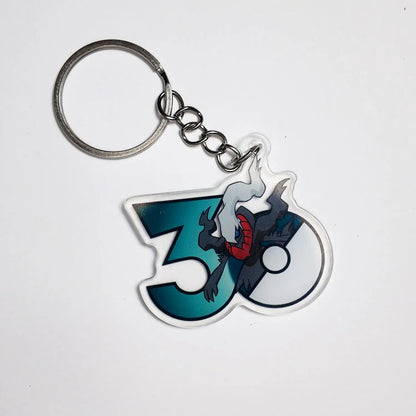 Pokémon 30th Anniversary Acrylic Keychain – Captain Pikachu, Eevee & Eeveelutions (50 Styles)