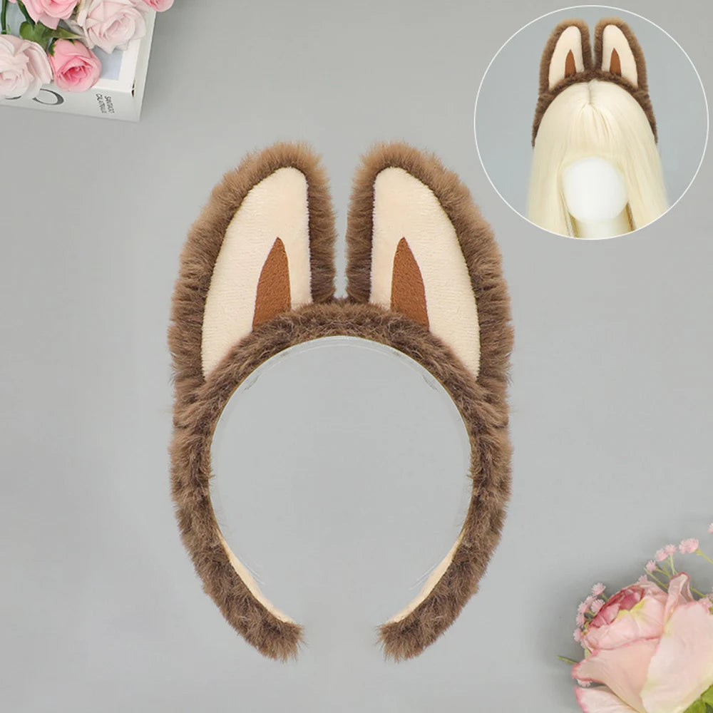 Cute Plush Deer Antler Headband for Women – Christmas Cosplay Lolita Hair Hoop Party Accessory