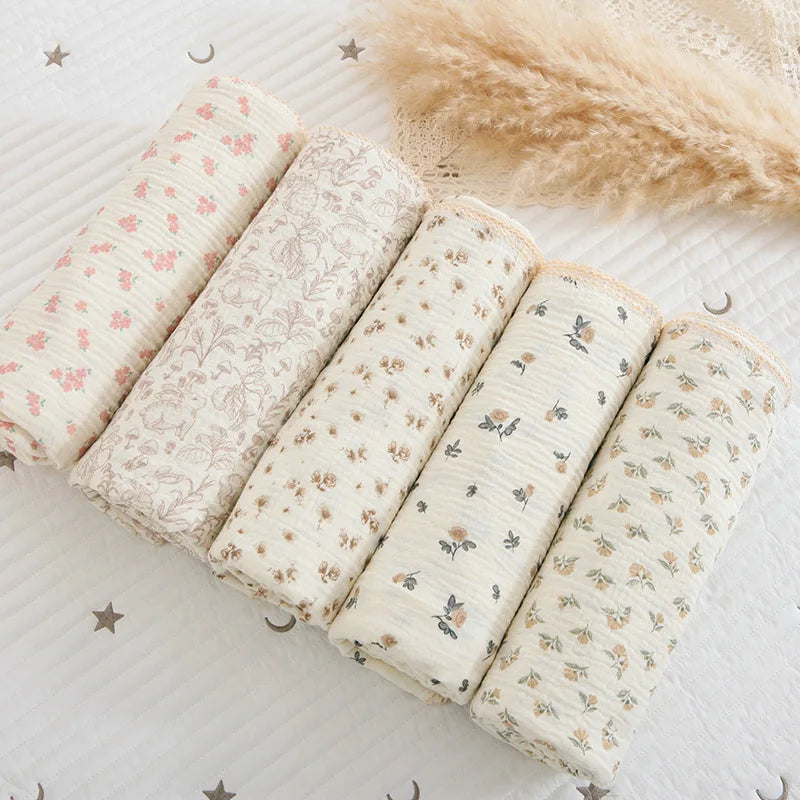Summer Baby Muslin Blanket – Soft Newborn Swaddle Wrap Receiving Blanket for Infant Crib & Sleeping