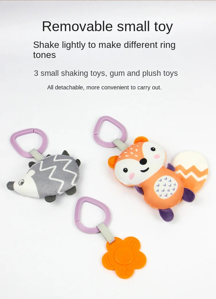 Juguete Colgante para Asiento de Bebé – Sonajero Colgante para Centro de Actividades Infantiles, Juguete Sensorial para Cochecito y Cuna para el Desarrollo Temprano, Juguete para Patadas para Bebés, Regalo para Niños Pequeños y Recién Nacidos