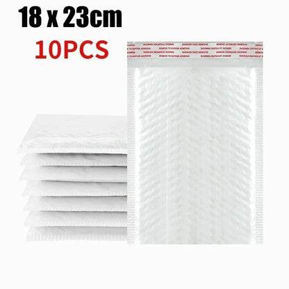 Sobres de burbujas blancos – Sobres de envío acolchados impermeables con autocierre, bolsas de embalaje de burbujas gruesas para envíos seguros (11/15/23 cm)