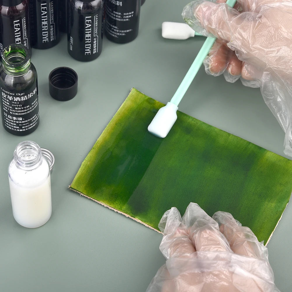 Pigmento para reparación de cuero de 30 ml – Restaurador de color y tinte para cuero curtido vegetal, zapatos, bolsos, muebles y manualidades de cuero.