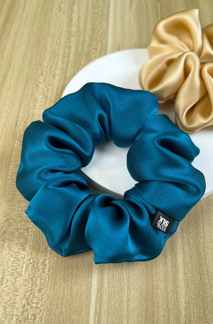 Goma para el pelo 100% seda Mulberry – 19 Momme, elástico grande para mujeres y niñas | Accesorio de lujo de seda para coleta