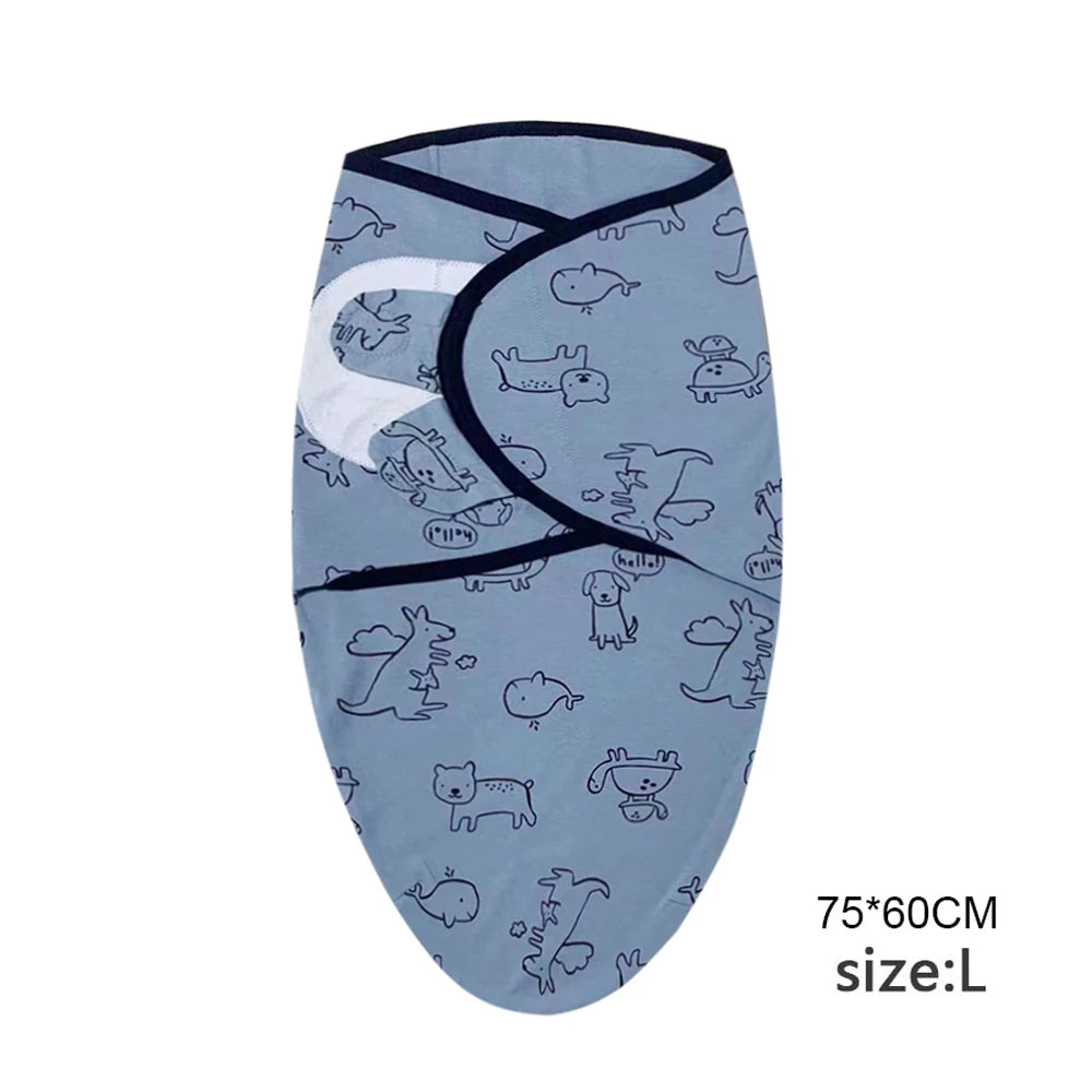 Manta Envolvente y Gorro para Recién Nacido – Envoltorio Suave de Algodón para Bebés de 0 a 6 Meses