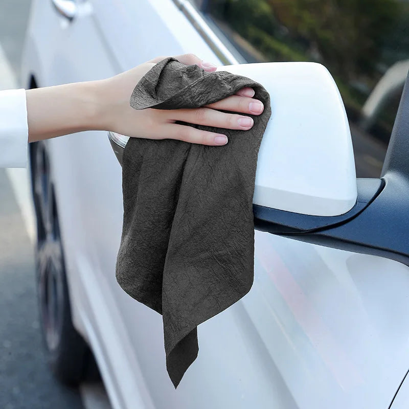 Thick Microfiber Cleaning Cloth – Reusable No Watermark Magic Cleaning Rag, Streak-Free Glass Wipe Towel for Windows, Kitchen, Home & Household Surface Cleaning