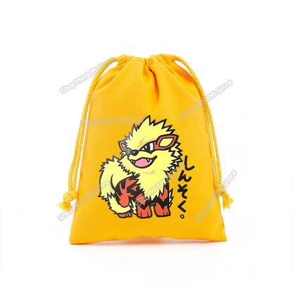 Pokémon Drawstring Storage Bags – Pikachu, Squirtle, Charmander & Charizard Party Gift Pouch
