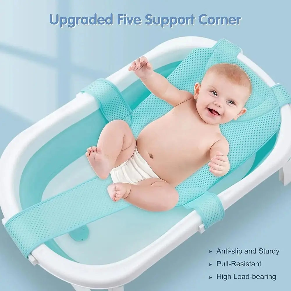 Coussin de support de bain réglable pour bébé – Siège de bain antidérapant pour nouveau-né pour baignoire, douche et bain pour bébé
