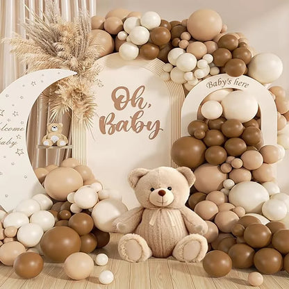 Sage Green Balloon Arch Garland Kit – Green, White, Sand & Gold Confetti Latex Balloons for Birthday, Wedding & Graduation Decorations