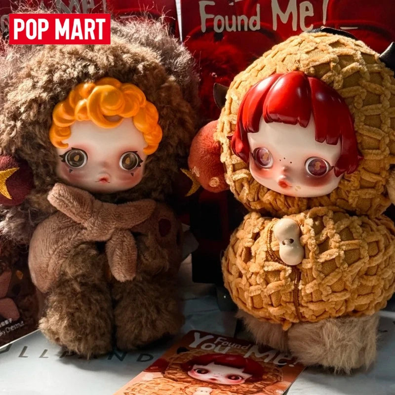 POP MART SKULLPANDA You Found Me! Pendentif Peluche Blind Box – Figurine de Collection en Vinyle, Cadeau Mignon d'Halloween et de Noël