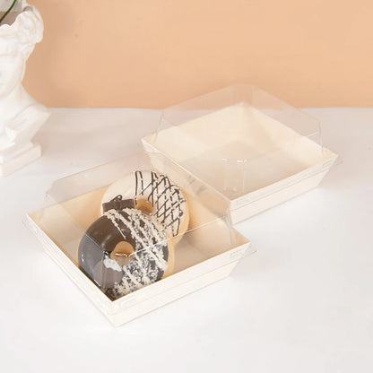 5/10PCS Kraft Paper Cake & Dessert Boxes for Donuts, Cookies, Sandwiches, Bakery Packaging & Party Favors