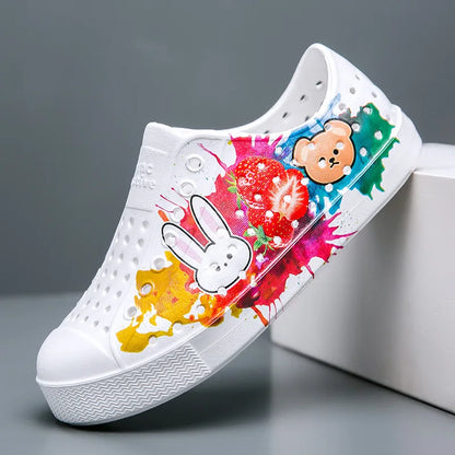 Zuecos de jardín para niños Sandalias de verano transpirables antideslizantes Zapatos de playa para niños y niñas