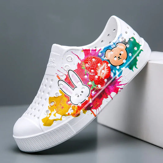 Zuecos de jardín para niños Sandalias de verano transpirables antideslizantes Zapatos de playa para niños y niñas