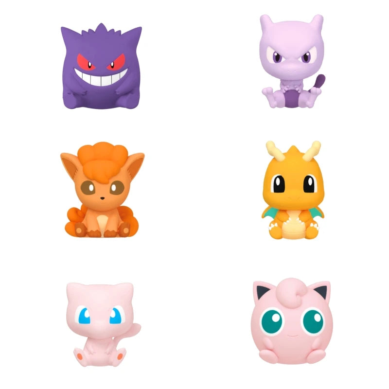 Pokémon Anime Poké Ball Action Figures – Mini Dolls (Dragonite, Sylveon, Gengar, Vulpix) Genuine Original Model Ornament Toy Gift