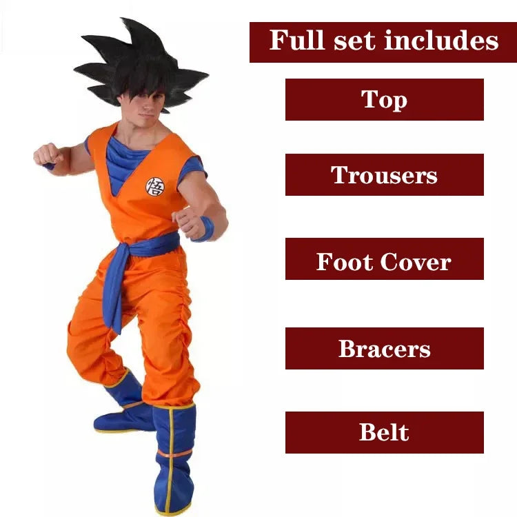Dragon Ball Master Roshi (Kame Sennin) Cosplay Costume – Adult Men Anime Jumpsuit Outfit for Halloween, Carnival & Roleplay Events