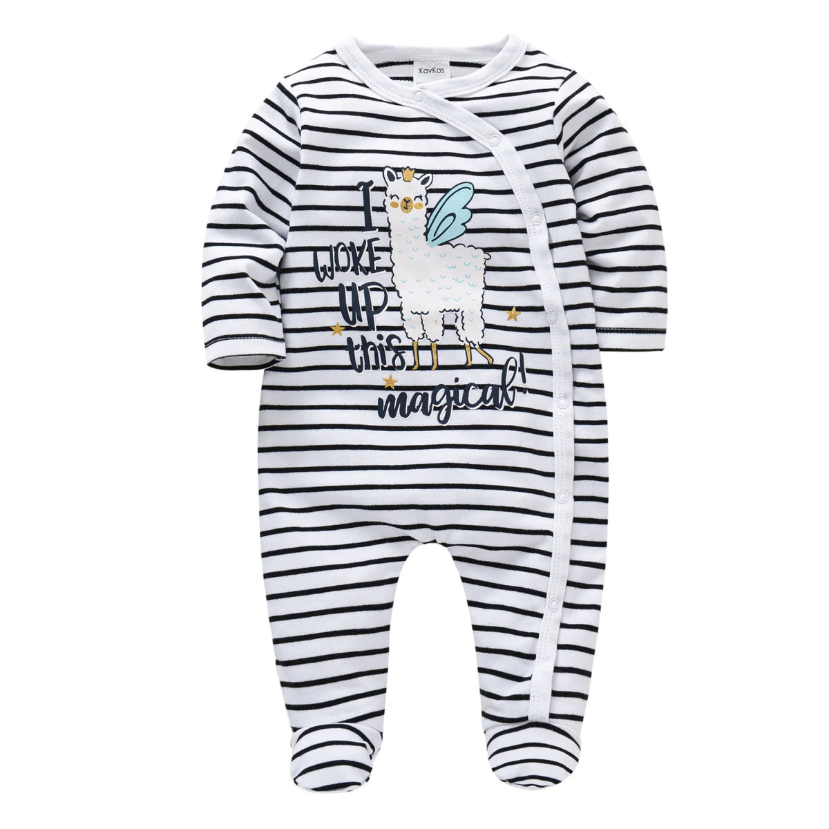 Spring Baby Boy Cotton Romper – Blue Bear Print Knit Jumpsuit & Newborn Overalls Pajamas, Soft Casual Outfit for Infants & Toddlers