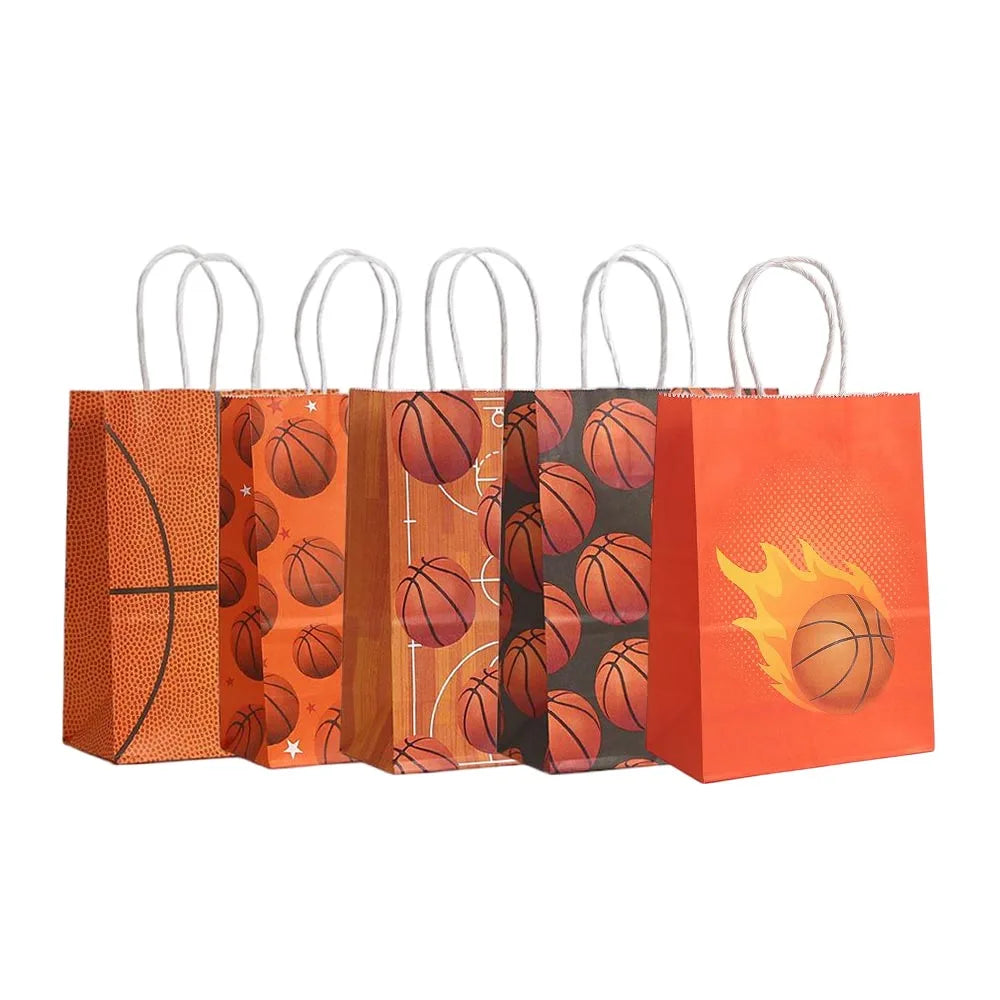 Bolsas de regalo de papel kraft de 5/10/25/50 piezas con asas – Bolsas de regalo y dulces de 10 colores para cumpleaños, bodas, baby showers y empaques de regalo