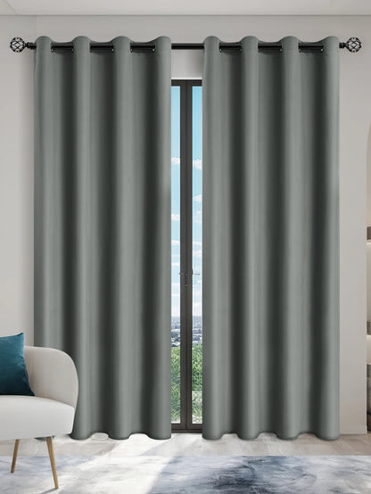 100% Blackout Grommet Curtain Panel – Total Privacy Window Drapes for Bedroom & Living Room