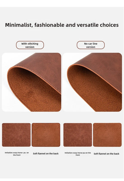 Waterproof PU Leather Desk Mat - Large Non-Slip Mouse Pad & Keyboard Desk Protector for Laptop, Office & Gaming