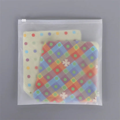 Matte Frosted Zipper Packaging Bags for Clothing, Shirts, Socks, Storage & Shipping – Reusable Plastic Pouches