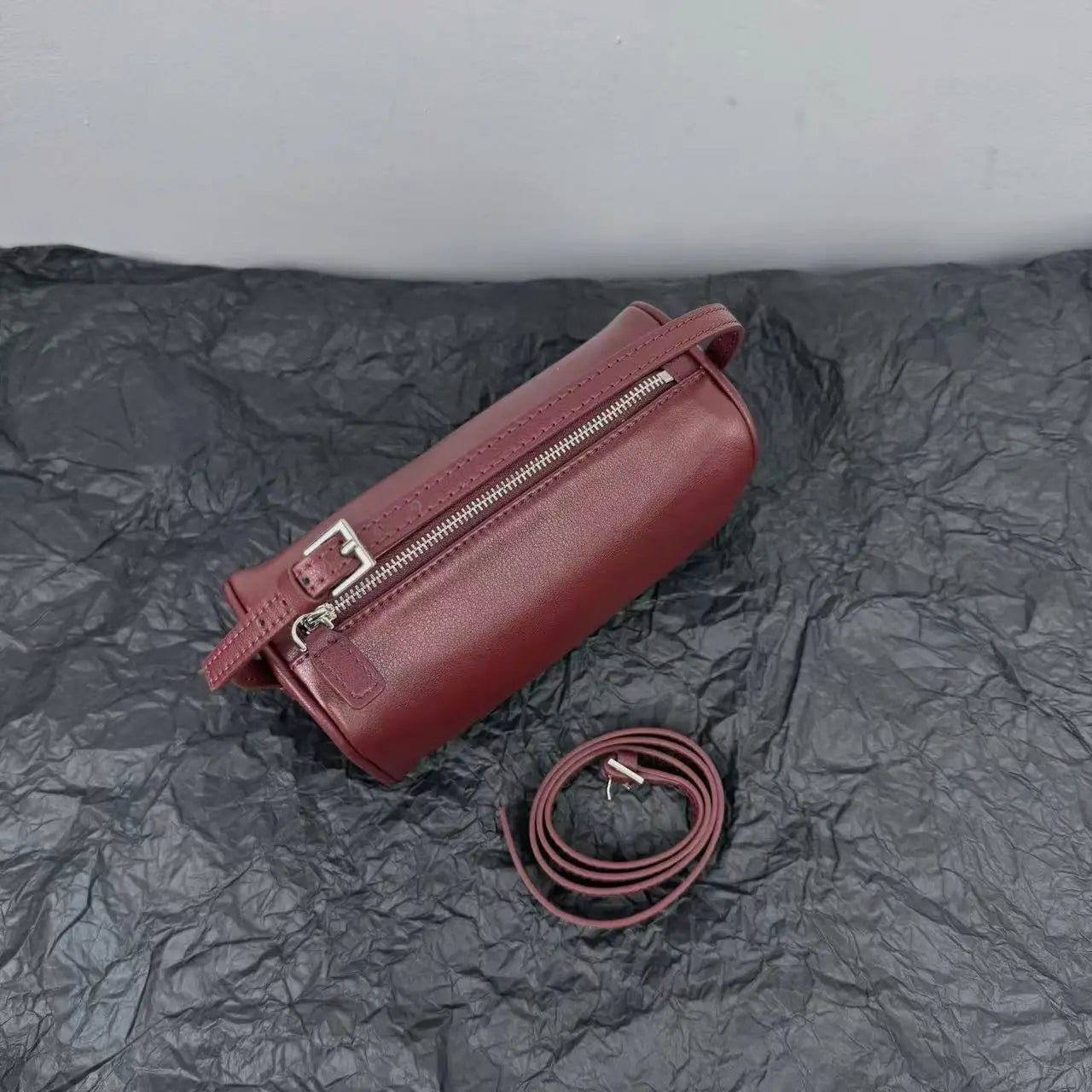 Bolso bandolera retro de cuero dividido de los 90 para mujer – Mini bolso de hombro de lujo 2026, bolso de moda de gamuza de piel de vaca suave con correa de un solo hombro para estilo casual y vintage