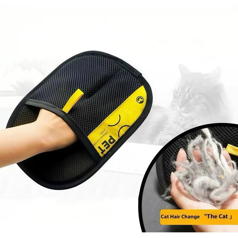 Guante quitapelos para mascotas – Cepillo rodillo quita pelusas 2 en 1 lavable y reutilizable para perros y gatos