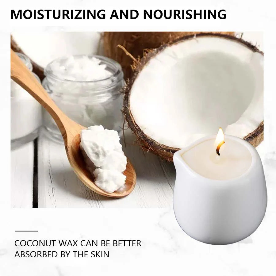1PC Luxury Massage Oil Candle – Scented Aromatherapy Candle for Relaxation & Skin Moisturizing, Body Oil Candle for Spa & Self-Care