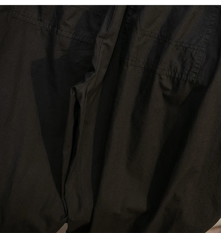 Pantalones sueltos de pierna ancha de talle alto cómodos e informales para mujer de talla grande, estilo retro japonés, pantalones de farol