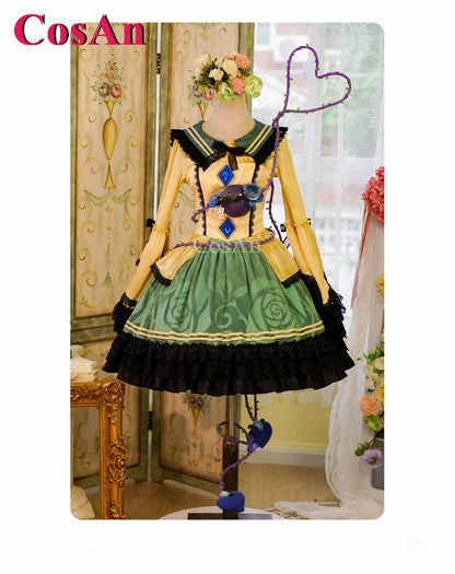 Touhou Project Komeiji Koishi Cosplay Costume Dress – Elegant Sweet Formal Outfit for Game Cosplay, Party, Halloween & Roleplay Wear