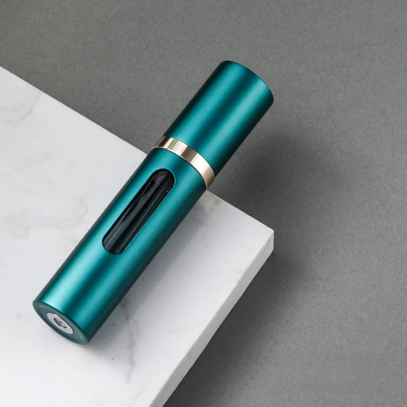 Frasco de Perfume Recargable de Vidrio de 8 ml – Mini Atomizador Portátil para Fragancias, Aceites Esenciales, Cosméticos, Viajes y Contenedores de Almacenamiento de Belleza DIY