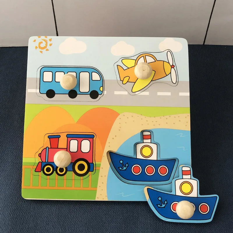 Jouet de puzzle en bois Montessori pour bébé – Jeu d'apprentissage éducatif pour les tout-petits de 1 à 3 ans, activité de développement cérébral d'association de formes pour enfants, cadeau d'anniversaire et jouet d'apprentissage précoce