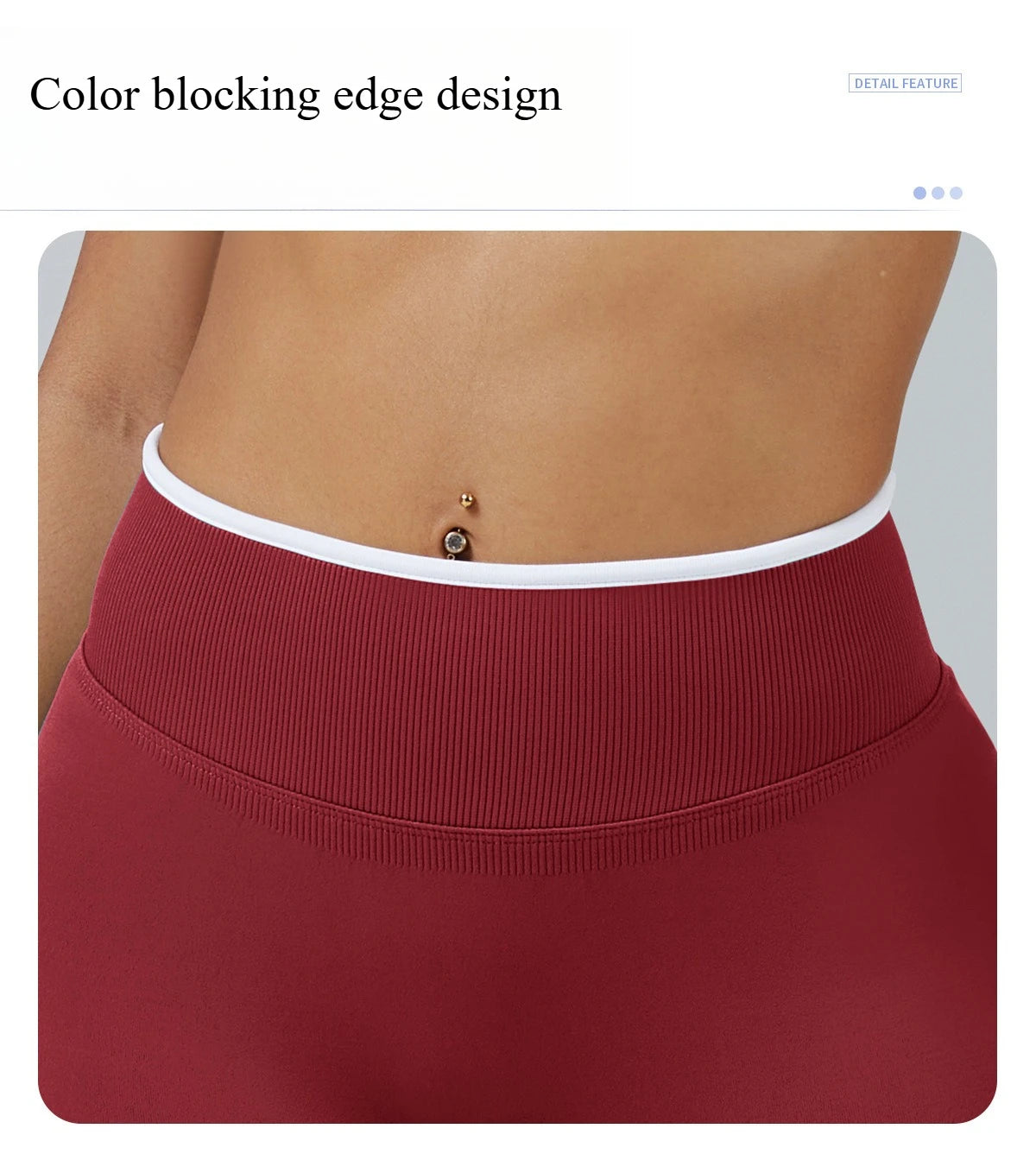 Women’s Seamless High Waist Gym Shorts Color Block Hip Lifting Yoga Running Sports Tight Shorts