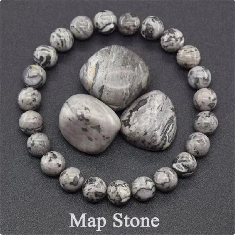 Bracelet en perles de cristal d'améthyste naturelle – Bracelet en pierres véritables pour femmes, bijoux énergétiques Reiki et accessoire de mode