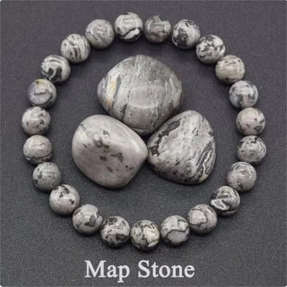 Bracelet en perles de cristal d'améthyste naturelle – Bracelet en pierres véritables pour femmes, bijoux énergétiques Reiki et accessoire de mode