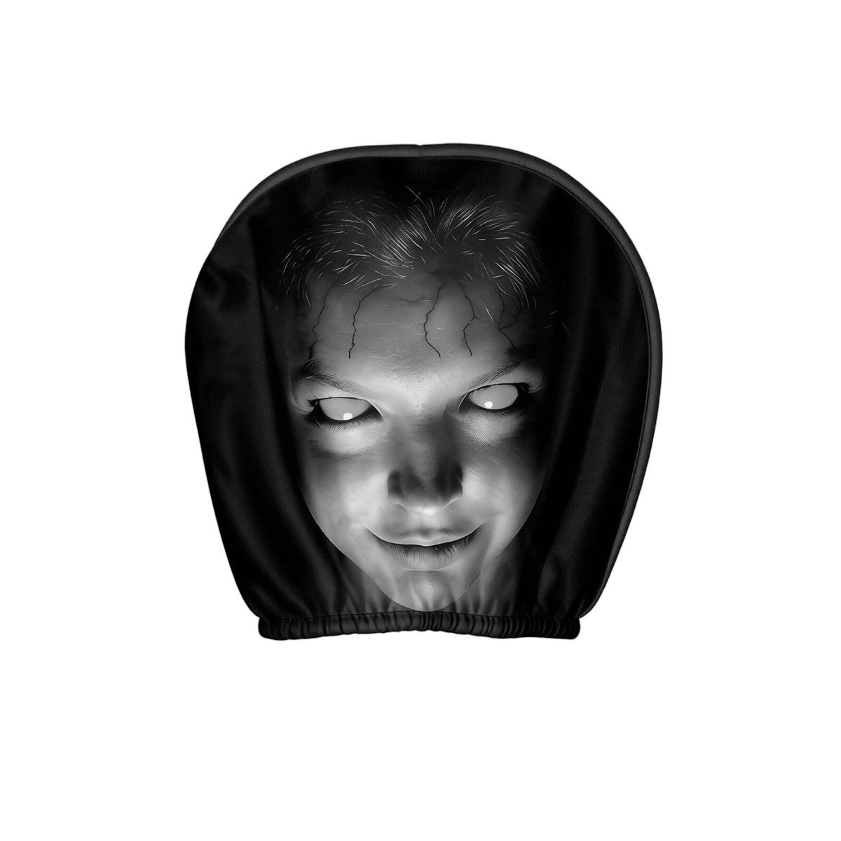 2026 Halloween Car Headrest Covers – Funny Cartoon Seat Headrest Protectors for Front Car Seats, Spooky Auto Interior Decoration