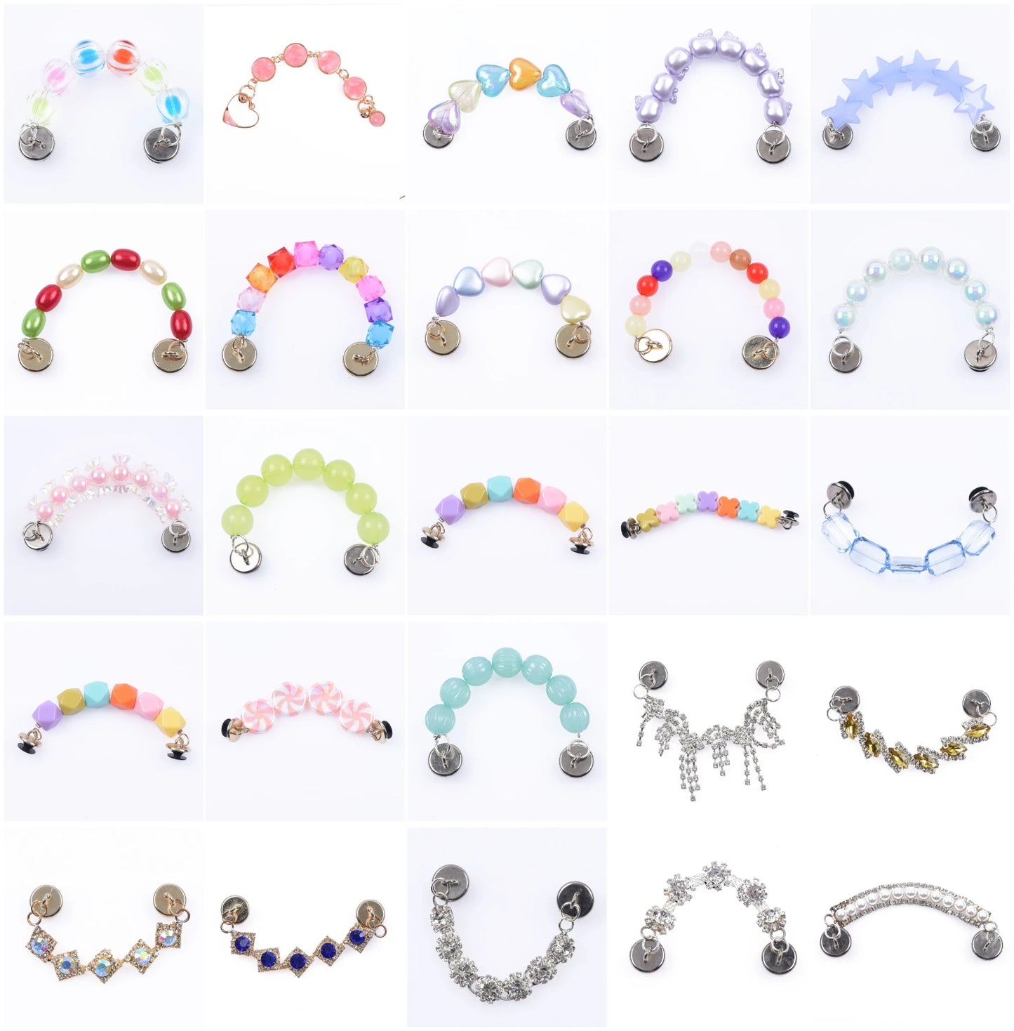 Bling Shoe Chains – Metal Shoe Charms & Sparkling Shoe Decorations for Girls & Women, Fashion Footwear Accessories & Gifts