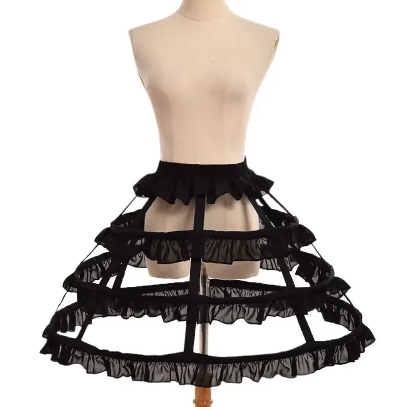 Enagua de boda de crinolina de 6 aros – Enagua larga blanca para vestido de baile, capa de soporte de falda de medio deslizamiento para vestido de novia, accesorios de boda para vestidos de princesa y vestidos formales