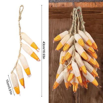 Artificial Foam Vegetable Hanging Decor – Chili Pepper, Garlic & Pumpkin String for Kitchen, Farmhouse, Home & Party Decoration