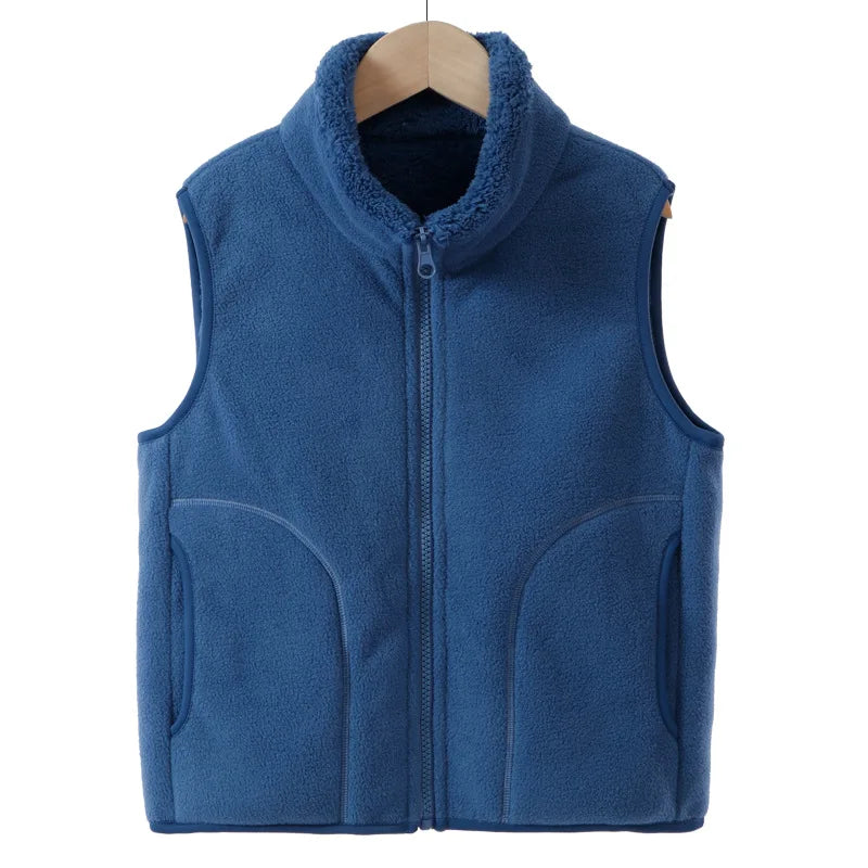 Teen Boys and Girls Winter Fleece Jacket, Thick Warm Windproof School Coat, Cozy Casual Outerwear for Older Teens and Young Adults