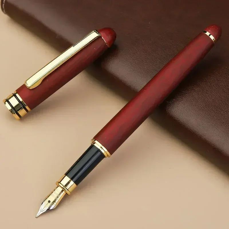Custom Logo Bamboo Wooden Ballpoint Pen – Laser Engraved Personalized Signature Pen with Company Name, Business & Graduation Gift Box
