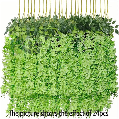 12PCS Artificial Wisteria Vine Flowers – Silk Hanging Trailing Garland for Wedding, Party & Home Decor | DIY Floral Decoration