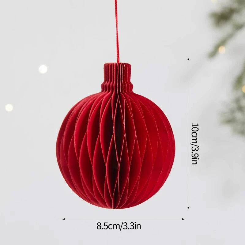 Chinese New Year 3D Hanging Ball Ornaments – Festive New Year Pendant Decorations for Wedding, Party, Tree & Home Decor