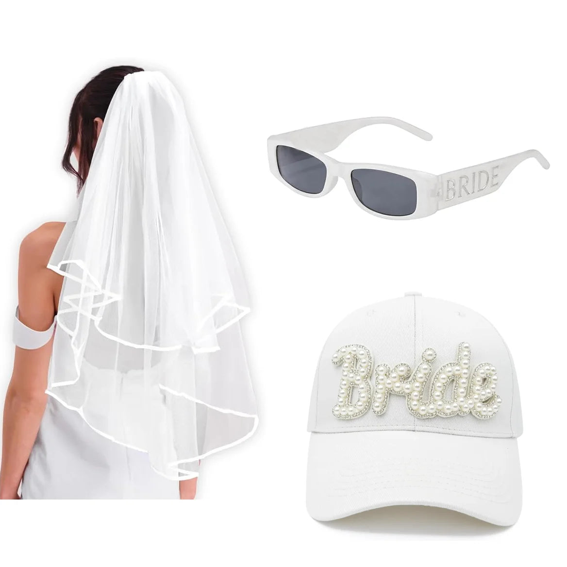 Gafas de sol para la futura novia – Accesorios para despedida de soltera y fiesta nupcial | Divertido regalo de decoración para fiesta de compromiso